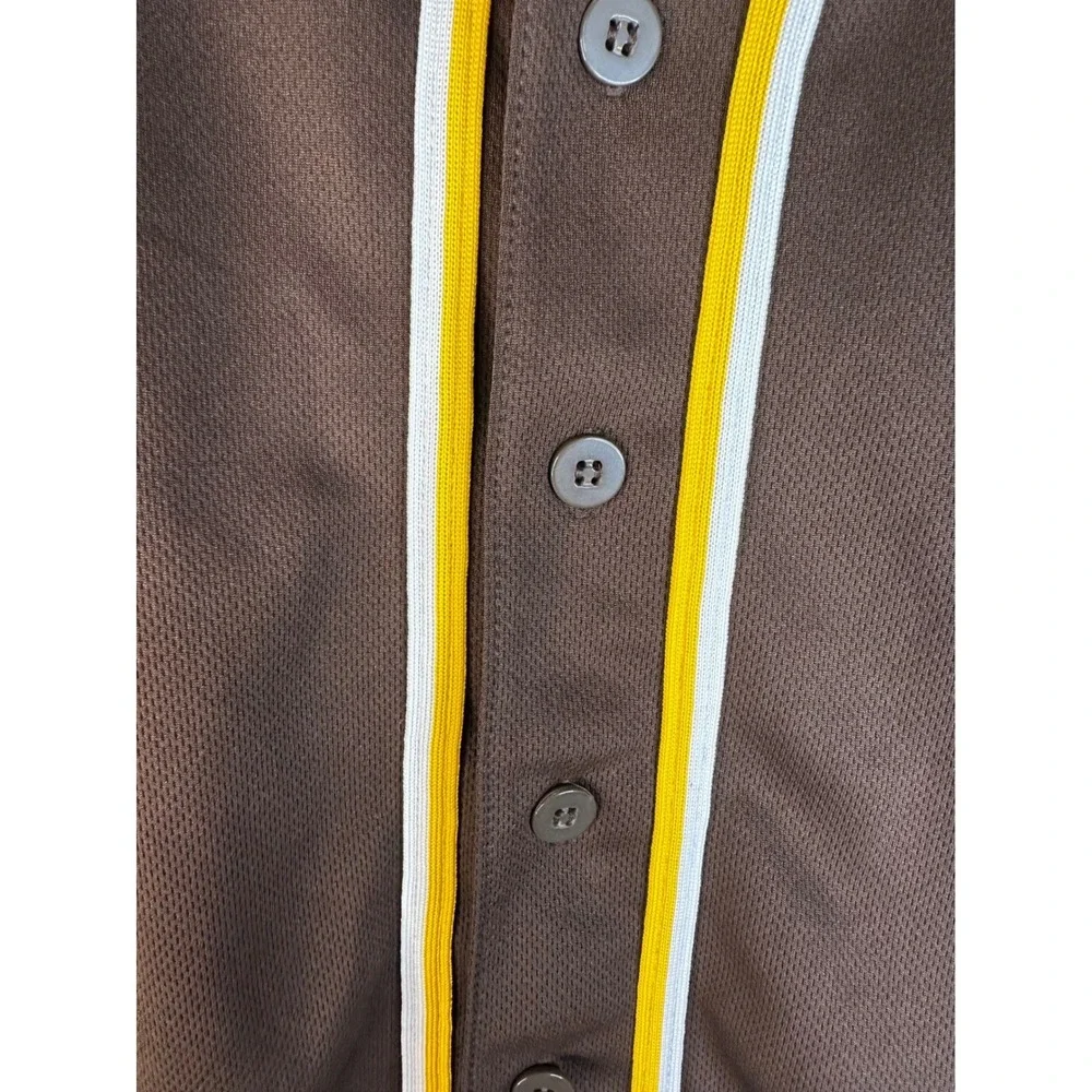 MLB Genuine Merch Boy's Brown SD San Diego Padres Baseball Jersey Large 10/12